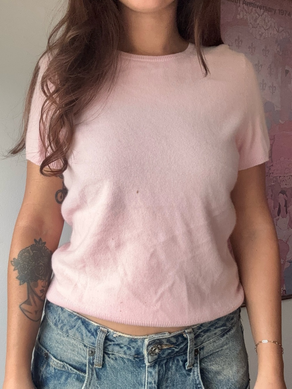 Vintage Sutton Studio for Bloomingdale’s Pink 100% Cashmere Sweater